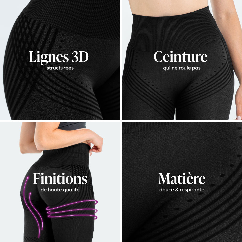 Legging 3D compression douce
